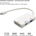 3-i-1 superrask Mini DisplayPort til VGA, HDMI, DVI-adapter – for Apple Mac og Macbook