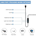 Miniatyrbilde 5 av 5: LED-skrivebordslampe med klemme, svingarm, justerbar