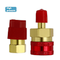 Miniatyrbild 5 av 5: R1234YF Adapter, R134a till R1234yf Snabbkoppling, R1234YF Snabbkoppling, Hög- och Lågtrycks Omvandlingskit, R1234yf Snabbkoppling