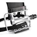 Miniatyrbilde 4 av 5: Sykkelpedal med klips og stropper. Egnet for spinningsykler, trimsykler, treningssykler og utendørssykler, 9/16 tommers aksel.{HH}