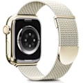 Miniatyrbild 1 av 4: Armband kompatibelt med Apple Watch, 40 mm, 41 mm, 38 mm, för kvinnor/män, för iWatch Series 8 7 6 SE 5 4 3 2 1, Champagne Guld