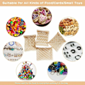 Miniatyrbild 3 av 4: 100-pack Kraftpapperspåsar för Godis, Kakor, Snacks, Buffé, Livsmedelsförpackning, 4 Olika Stilar Utan Vax Godispåsar Festtillbehör 13 x 18 CM