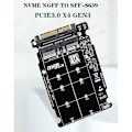 Miniatyrbillede 2 af 5: TS-M.2 Ssd Til U.2 Adapter 2i1 M.2 Nvme Og Sata-bus Ngff Ssd Til Pci-e U.2 Sff-8639 Adapter Pcie M2 Co