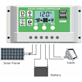 Miniatyrbillede 2 af 4: TS-30A Laderegulator Solpanelregulator til bly/lithium batteri 12V/24V Intelligent laderegulator med LCD-skærm og doub