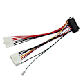 Miniatyrbillede 3 af 5: TS-20pin Atx Til 2-port 6pin At Psu Konverter Strømkabel 20 Pin Atx Til At Strømkabel 20cm Til 386 286