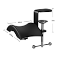 Miniatyrbillede 4 af 4: TS-Hovedtelefonholder til skrivebord i holdbart ABS-materiale