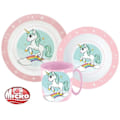 Miniatyrbilde 2 av 2: Unicorn Servise med kopper 350 ml, mikroplastsett