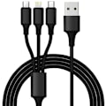 Miniatyrbillede 5 af 5: Biloplader + Kabel - 12V Oplader - 4 Porte