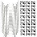 Miniatyrbillede 1 af 5: 100 stk Drivhusklemmer til Glas Rustfrit Stål Drivhusvinduebeslag Clips til Drivhusglasbeslag