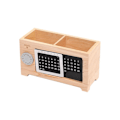 Miniatyrbilde 1 av 5: TS-Kalender Pennholder Multifunksjonell Skrivebord Kontor Oppbevaringsboks Skrivebordpynt Lønnetre