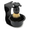 Miniatyrbillede 1 af 5: 3-delt Barberkost Sæt Skæg Barberkost Skål Sikkerhedsbarberingsstativ Kit til Mænd 0.2
