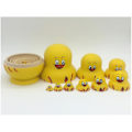 Miniatyrbilde 3 av 3: 10 stk. Malte Gule And Tre Russland Nesting Dolls Matryoshka Samling Leketøy