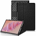 Miniatyrbillede 1 af 5: Etui til Lenovo Tab Plus 11,5 tommer TB351FU med varmeafledende læderstativ - Sort - WELLNGS