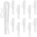 Gardinkrokar i plast, 60 stycken, justerbara veckkrokar, 85 mm