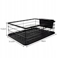 Miniatyrbillede 3 af 5: Opvaskestativ Sort Metal - 44 x 31 x 14,5 cm Sort