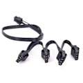 Miniatyrbillede 2 af 5: TS-2x Ide 4pin Modulært Strømforsyningskabel Til Rm1000x Rm550x 650x 750x 850x 6pin Til 4 Ide Kabel