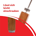 Miniatyrbillede 4 af 4: Møbeldupper i filt - 22 mm diameter filtpuder til møbelben. Gulvbeskyttere til 5 mm tykke stoleben.