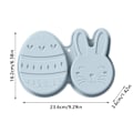 Miniatyrbilde 2 av 5: Påskeform Kanin Egg BLÅ