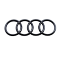 Pikkukuva 4 / 4: 2 Audi kiiltävää mustaa etu- ja takamerkkirengasta A1 A3 A4 A5 273MM 1