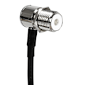 Miniatyrbillede 3 af 5: Rg58 Rg-58 50 Ohm Bilantenn Koaksialkabel 5 Meter Uhf Hona Til Uhf Hane (sort)