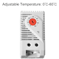 Miniatyrbild 3 av 5: TS-Mekanisk Termostat, Kto011 0-60 grader Celsius Justerbar Kompakt Normalt Stängd (c) Temperaturkontroll
