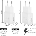 Miniatyrbilde 3 av 4: 4-pakning 5V-2A USB Strømlader Socket Adapter Universal hurtiglader for iPhone 12/11/X 8/7/6, Samsung Galaxy S22 S21 S20 S10 S5 S6 S7 S8 S9/Edge/P...