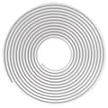 Self-adhesive cable organizer, flexible, paintable cable hider for TV and speaker cables, white, 6 meters