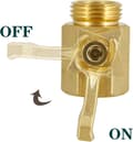 Miniatyrbillede 2 af 5: Kraftig messing haveslange afspærringsventil (Type B)
