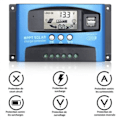Miniatyrbillede 3 af 5: 12v/24v Smart Batteri MPPT Solpanel Regulator Opladning