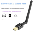 Miniatyrbilde 5 av 5: TS-Bluetooth 5.3 Adapter Fri Driver Datamaskin Usb Mottaker Sender For Langdistanseoverføring