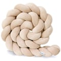 Miniatyrbillede 1 af 5: En-delt sengekant, bomuldsbaby pude, ideel til rejser, baby fløjlspude, beige, 2m