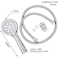 Miniatyrbillede 5 af 5: Universelt brusehoved, 5 tilstande brusehoved + 1,5M