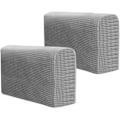 Miniatyrbilde 1 av 5: 2 stk. Armlensbeskyttere for Sofa, Justerbare, Elastiske Armlensbeskyttere for Sofa, Sklisikkert Møbelbeskyttelse (Grå)