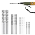 Miniatyrbild 4 av 5: Diamantborr Set 20 st 4 storlekar 1mm 1,5mm 2mm 2,5mm Twist Tip Smycken Strand Havsglas Skal-Perfekt