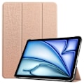 Miniatyrbild 1 av 5: TS Konstläderfodral med Ställ för iPad Air 13 (2024) - Roséguld