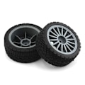 Pikkukuva 4 / 5: TS-4kpl 67mm Kumirengas Pyörä Rengas Xv01 Xv02 Tt01 Tt02 Ptg-2 1/10 Rc Kilpa-auton Päivitysosat, harmaa