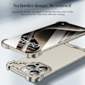 Miniatyrbillede 3 af 5: TS-Hjørnebeskyttelse i metal til iPhone 14 Pro Max - Sort