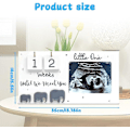 Miniatyrbilde 2 av 5: Baby Scan fotorammer, baby ultralyd fotoramme med nedtellingsuker, mamma å være gaver, baby kunngjøring gaver, baby kjønnsavsløring gaver