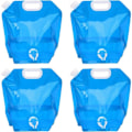 Miniatyrbild 1 av 5: 4-pack 10L Hopfällbar Vattenbehållare med Kran, Bärbar Flexibel Vattendunk för Dricksvatten, Vikbar Vattenpåse för Utomhusbruk