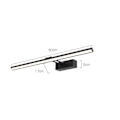 Miniatyrbilde 4 av 4: Baderomsspeil frontlampe moderne minimalistisk LED speillampe - svart, 50cm, 10W, 1 stk - Perfekt