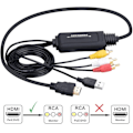 Miniatyrbild 3 av 5: HDMI till AV-omvandlare - HDMI till RCA - Perfekt