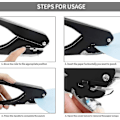 Miniatyrbilde 4 av 4: Ellipseformet Hullklipper, Merkehullpunch for ID-kort, PVC-kort og Papir, Robust Hulltang for Profesjonell Bruk