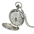 Miniatyrbillede 3 af 5: Dobbeltsidet skinnende ur til mænd med kæde Dame Quartz Sofistikeret