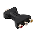 Pikkukuva 1 / 5: TS-yhteensopiva To 3 Rgb Rca Video Audio -adapteri -uros To 3 Rca Video Audio -adapterikomponenttiliitin
