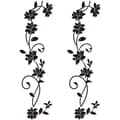 Väggdekaler i set, 105*30cm, Slingerväxter Blommor Svart PVC Design Väggdekal S