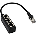 Pikkukuva 1 / 3: 1 - 3-porttinen Ethernet-sovitinkaapelinjakaja - Perfet