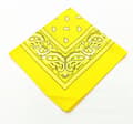 100 % bomull – Bandana – Bondehåndkle – 50x50cm – Gul