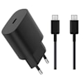 Miniatyrbilde 5 av 5: Samsung Lader Hurtiglader - Adapter + Kabel 25W USB-C 2m Db Svart