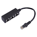 Miniatyrbilde 1 av 4: TS-Grenkontakt / splitter RJ45 for Ethernet