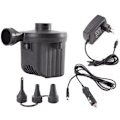 Miniatyrbilde 1 av 4: TS-Elektrisk luftpumpe, 2-i-1 oppblåsbar madrasspumpe, pumpe med 3 dyser, for oppblåsbart basseng, sengemadrass, camping, vakuumposer